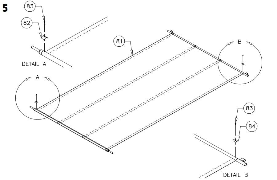 Dessin Technique pieces toile en mesh -5