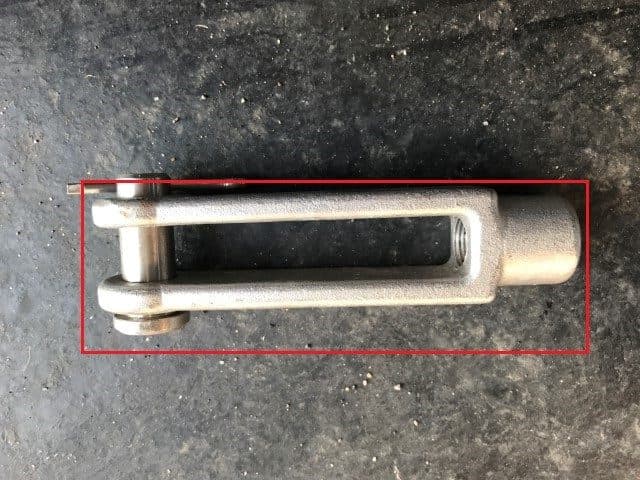 CLEVIS YOKE END 5/8