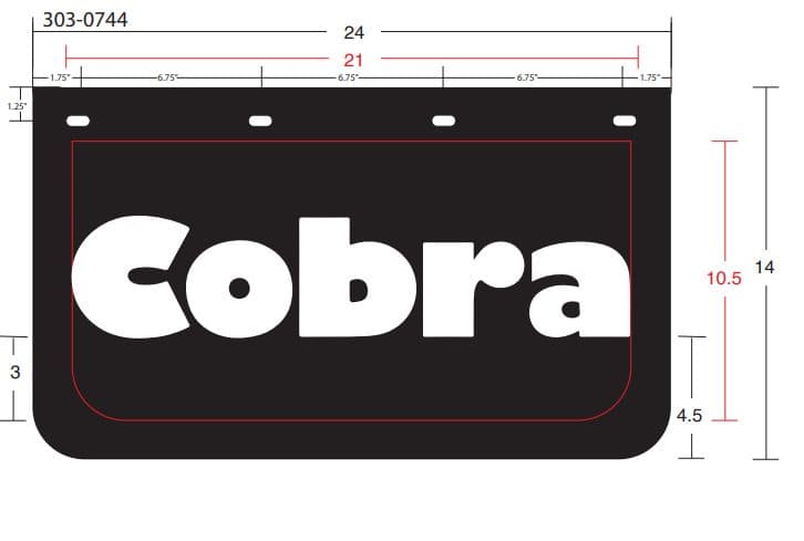 GARDE-BOUE 24 L x 14 H | COBRA