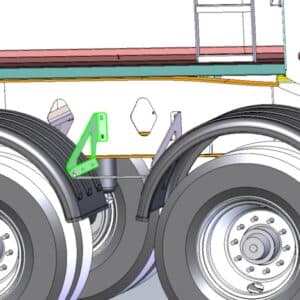 STEEL FENDER BRACKET RH (DROITE)