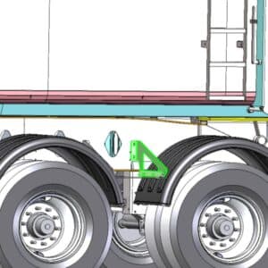 STEEL FENDER BRACKET LH (GAUCHE)