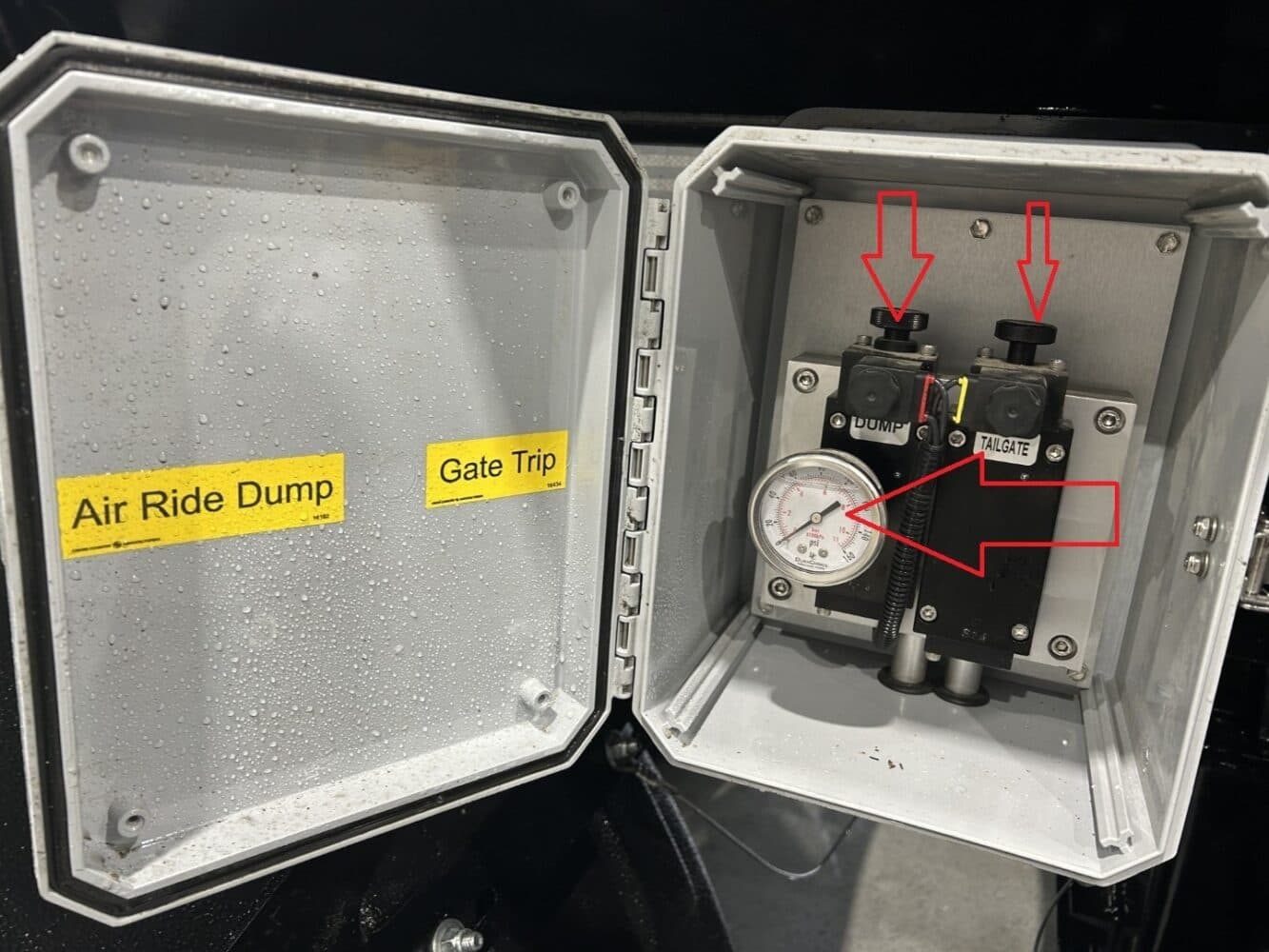CONTROL BOX, AIR RIDE DUMP, TAILGATE